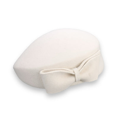 The Head-Turner Structured Beret by Lipstick & Chrome -WHITE Quirks!