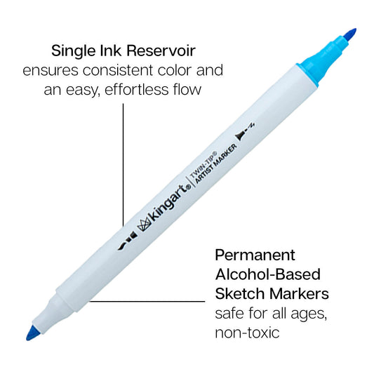 Twin-Tip™ Alcohol Markers 60 Colors