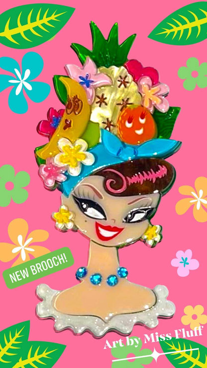 Forbidden Fruits Brooch by Miss Fluff x Lipstick & Chrome Quirks!