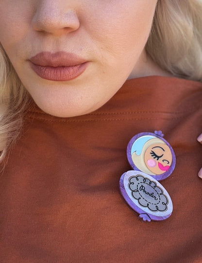 Secret Admirer Brooch LILAC by Asia Ellington x Lipstick & Chrome Quirks!