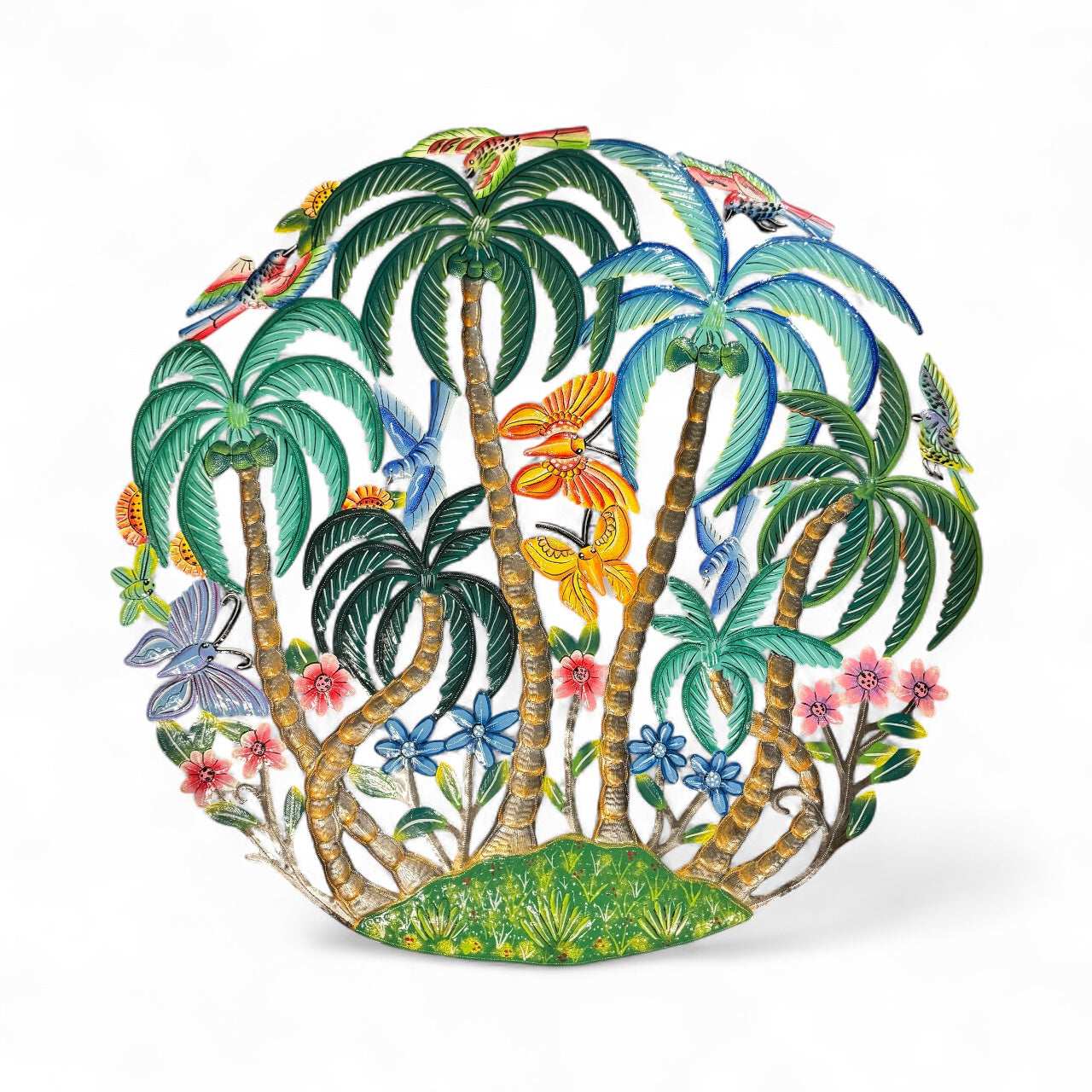 Jumbo Palm and Butterflies