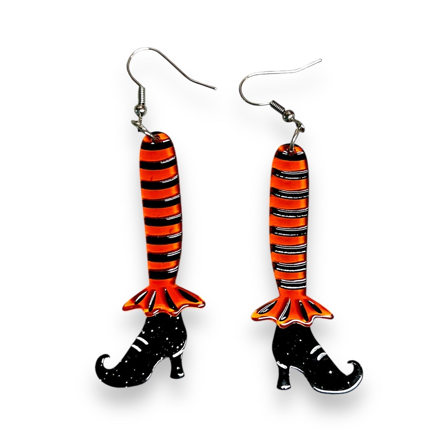 Bewitching Booties Earrings in ORANGE by Lipstick & Chrome Quirks!