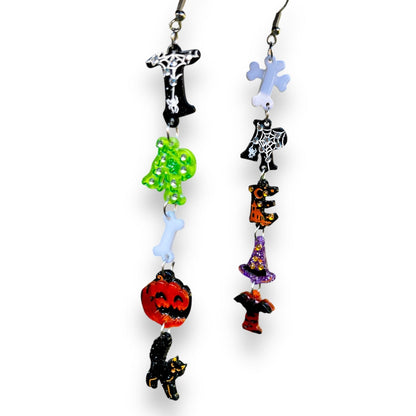 Trick or Treat Earrings by Lipstick & Chrome Quirks!