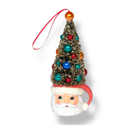 Retro Santa Mug with Sisal Tree Ornament Quirks!
