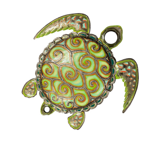 Orilien Turquoise/ Green Oil Drum Top Turtle