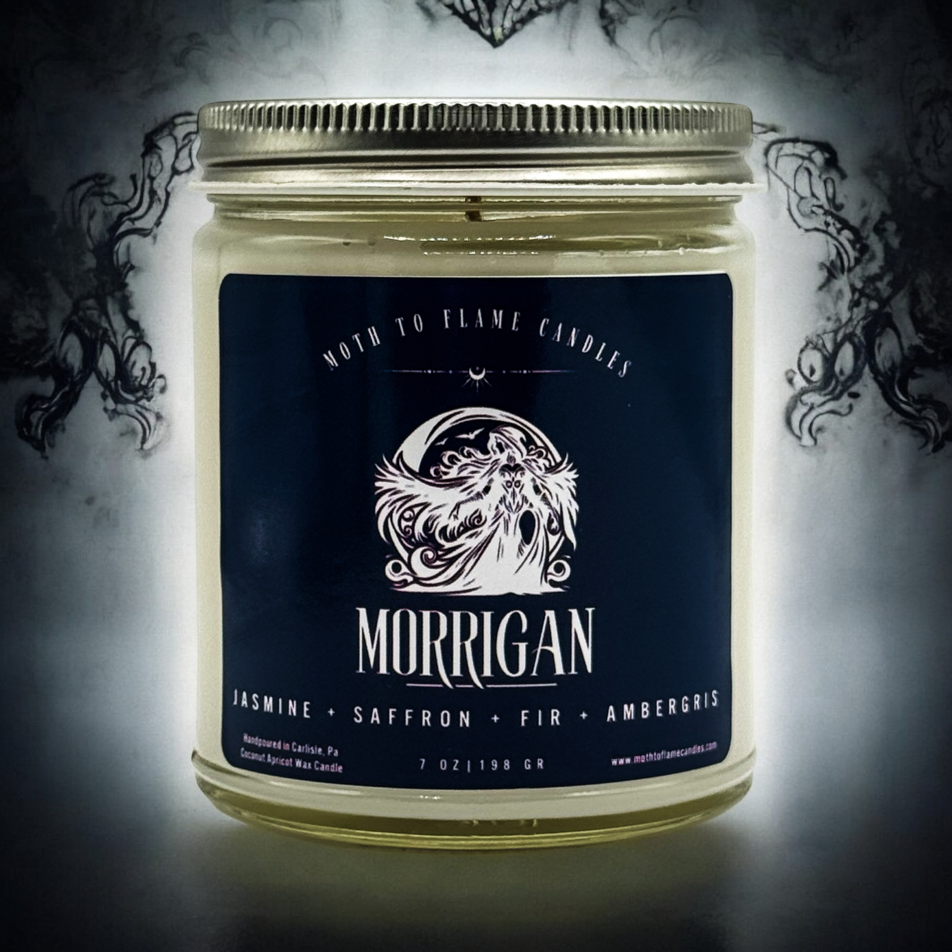 Morrigan – 7 oz Candle Moth to Flame Candles