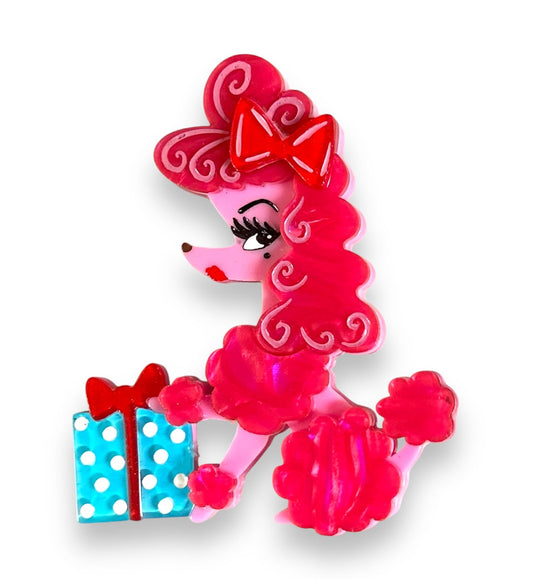 Mimi Loves Christmas Brooch by Miss Fluff x Lipstick & Chrome Quirks!