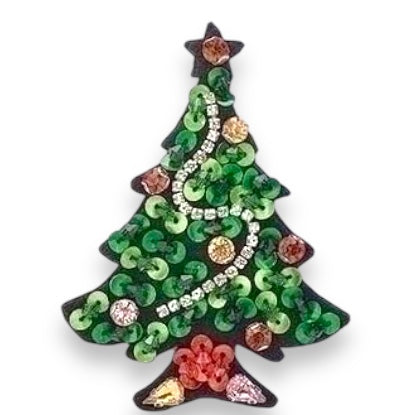 Rhinestone & Sequins Christmas Tree Pin Quirks!
