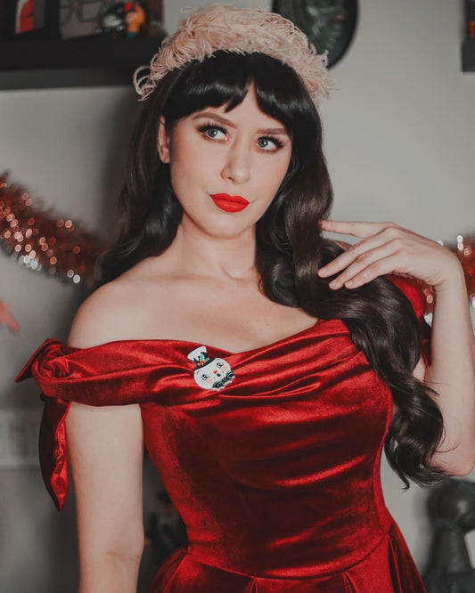 Spooky Frosty Spookmas Mini Brooch by Lipstick & Chrome x Johanna Parker Quirks!