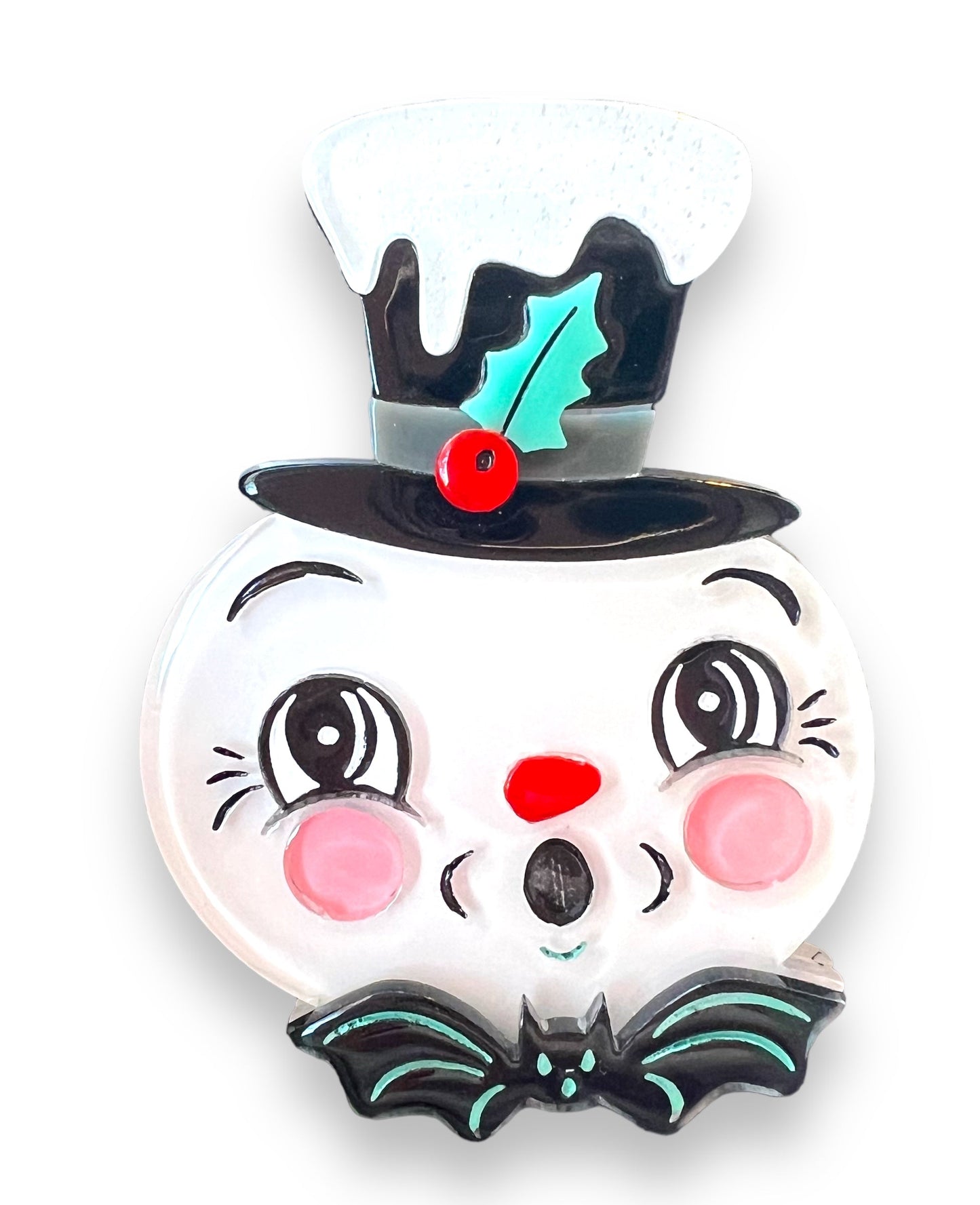 Spooky Frosty Spookmas Mini Brooch by Lipstick & Chrome x Johanna Parker Quirks!