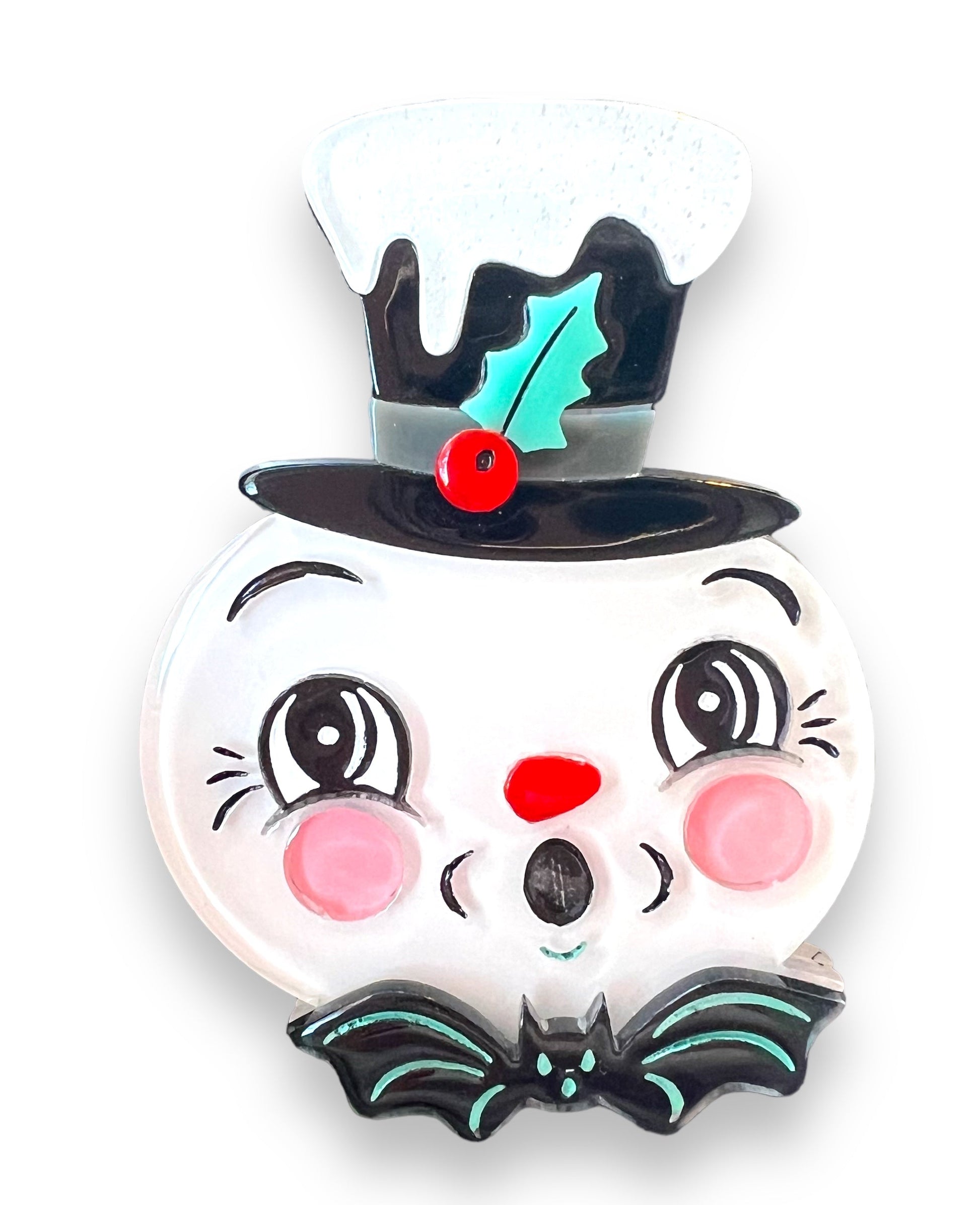Spooky Frosty Spookmas Mini Brooch by Lipstick & Chrome x Johanna Parker Quirks!