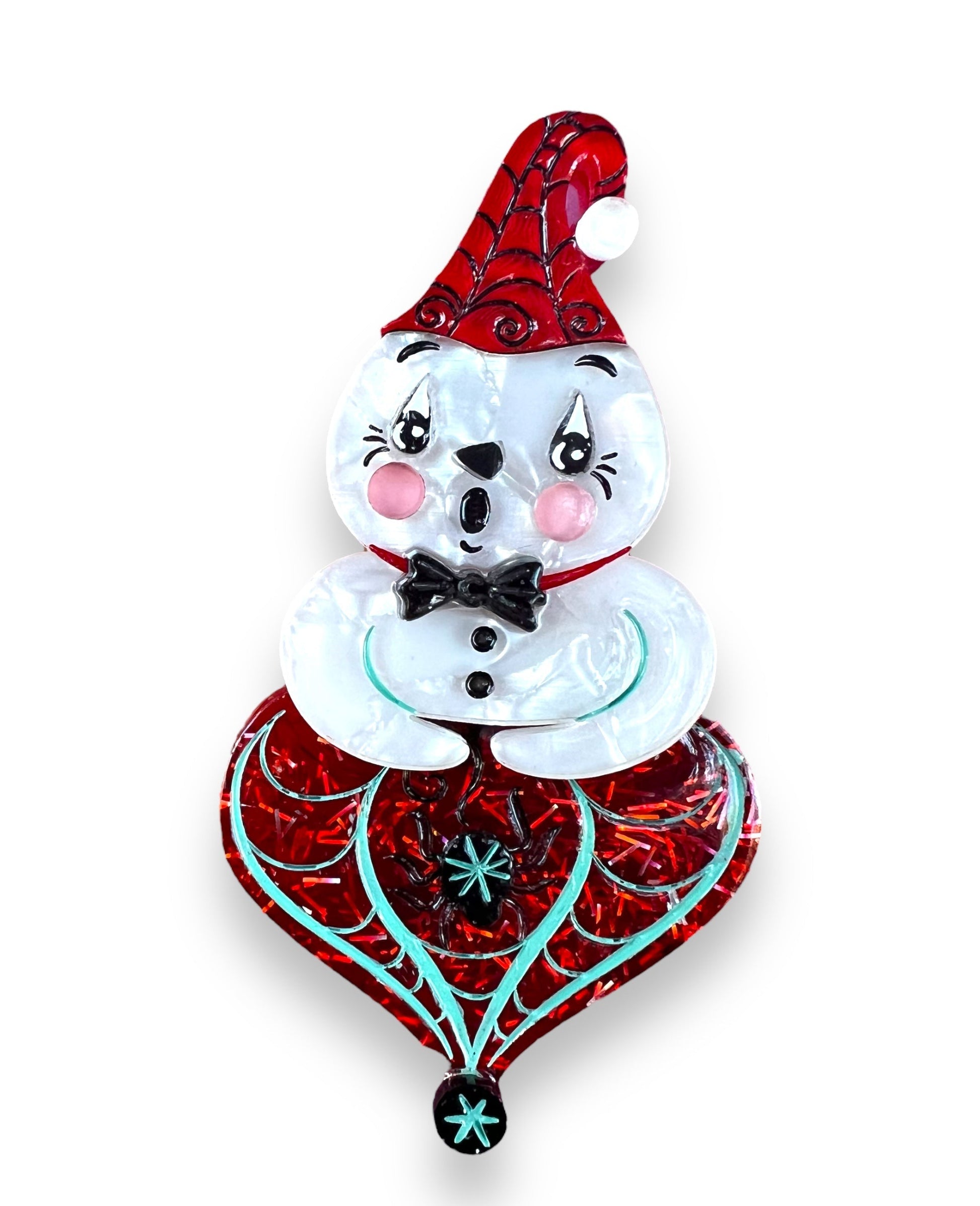 Spooky Ghostie Spookmas Brooch by Lipstick & Chrome x Johanna Parker Quirks!