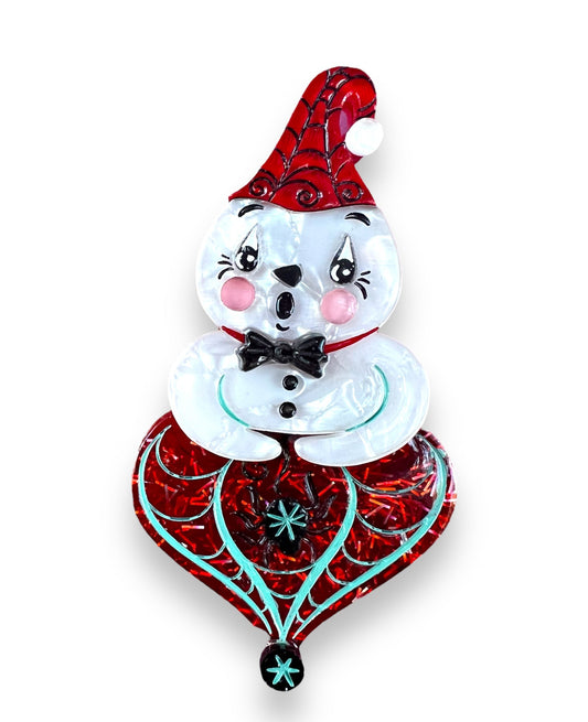 Spooky Ghostie Spookmas Brooch by Lipstick & Chrome x Johanna Parker Quirks!