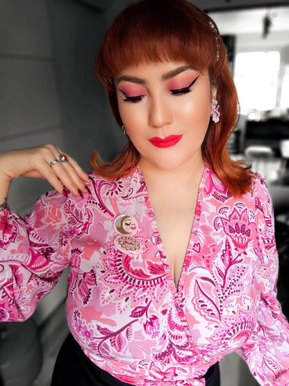 Secret Admirer Brooch PINK by Asia Ellington x Lipstick & Chrome Quirks!