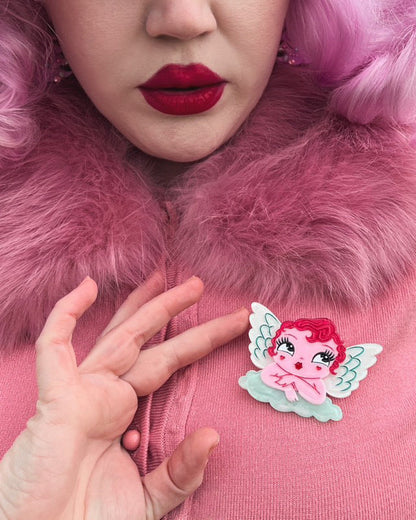 Mini Matchmaker Brooch by Miss Fluff x Lipstick & Chrome Quirks!