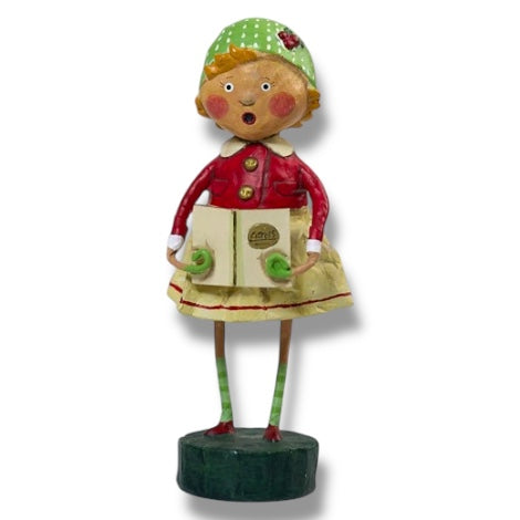 Holly Christmas Caroler Figurine by Lori Mitchell Quirks!