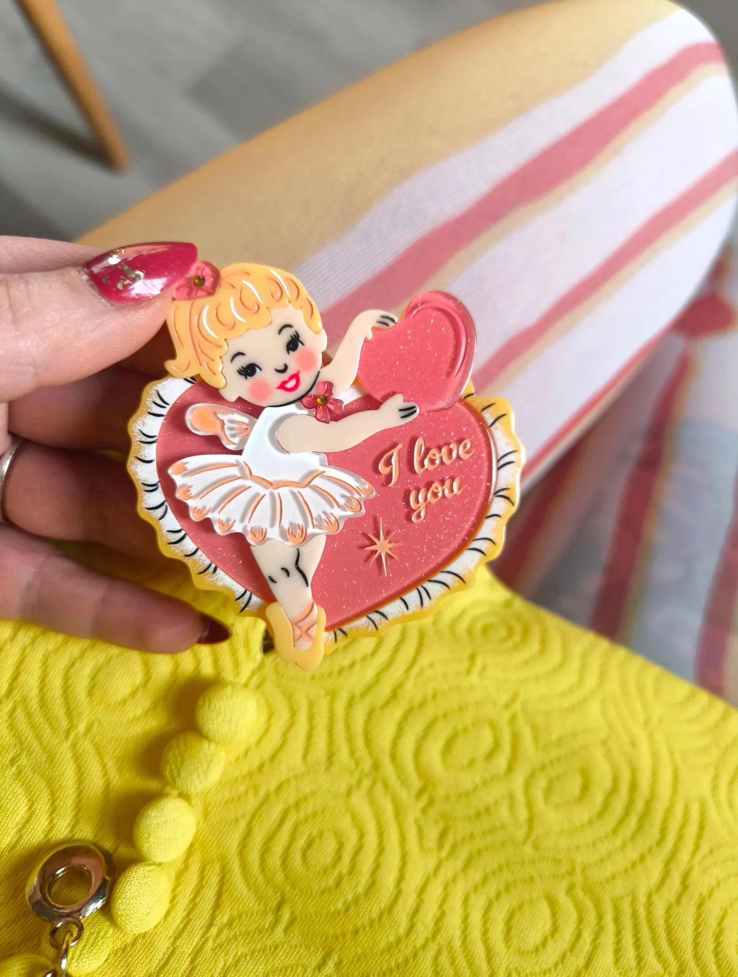 Tweet Heart Brooch by 50's Vintage Dame x Lipstick & Chrome