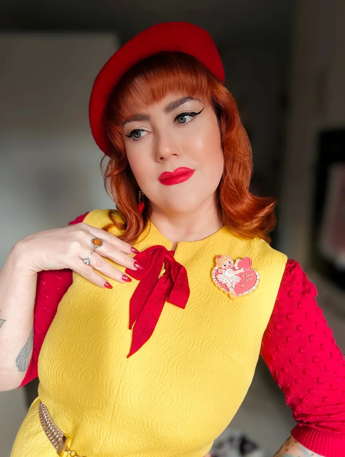 Tweet Heart Brooch by 50's Vintage Dame x Lipstick & Chrome