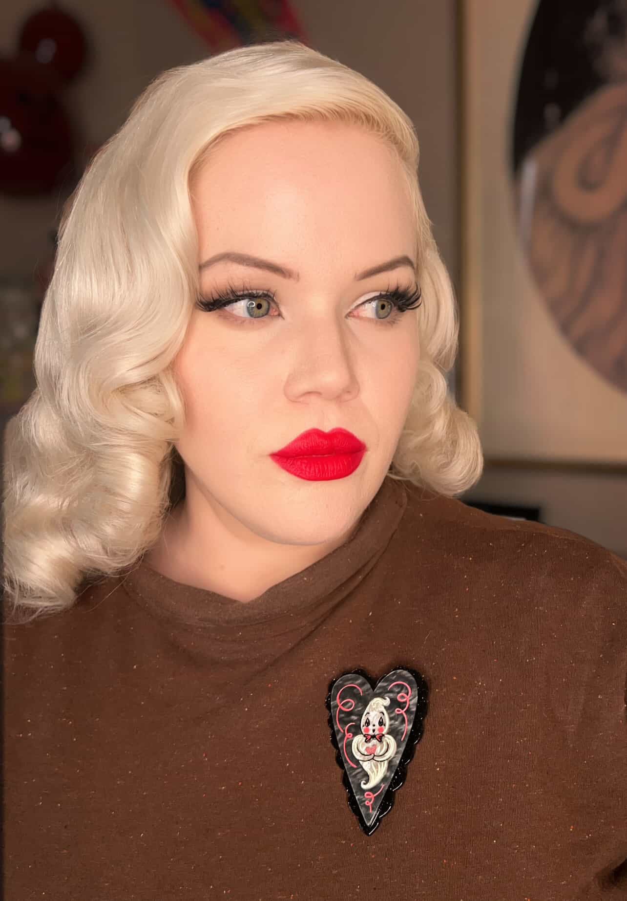 Haunted Heart Brooch by Johanna Parker x Lipstick & Chrome