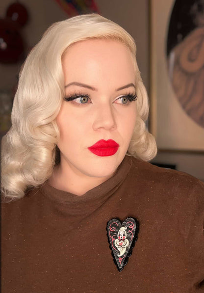 Haunted Heart Brooch by Johanna Parker x Lipstick & Chrome