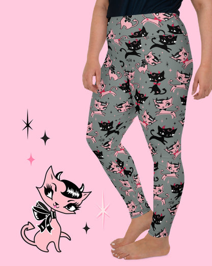 Bad Kitty Leggings by Miss Fluff x Lipstick & Chrome OS