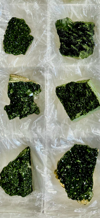 Forest Epidote Specimens from Turkey, Epidote and Quartz, Epidote Clusters