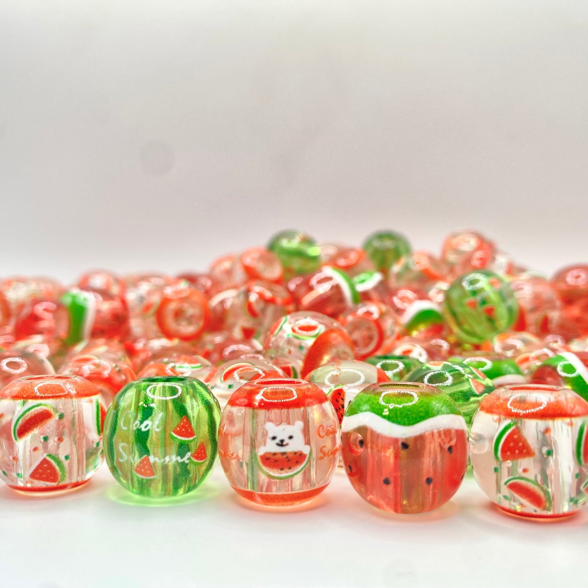 I Love Summer so Berry Much Acrylic Beads Emerald City Beads & Supplies