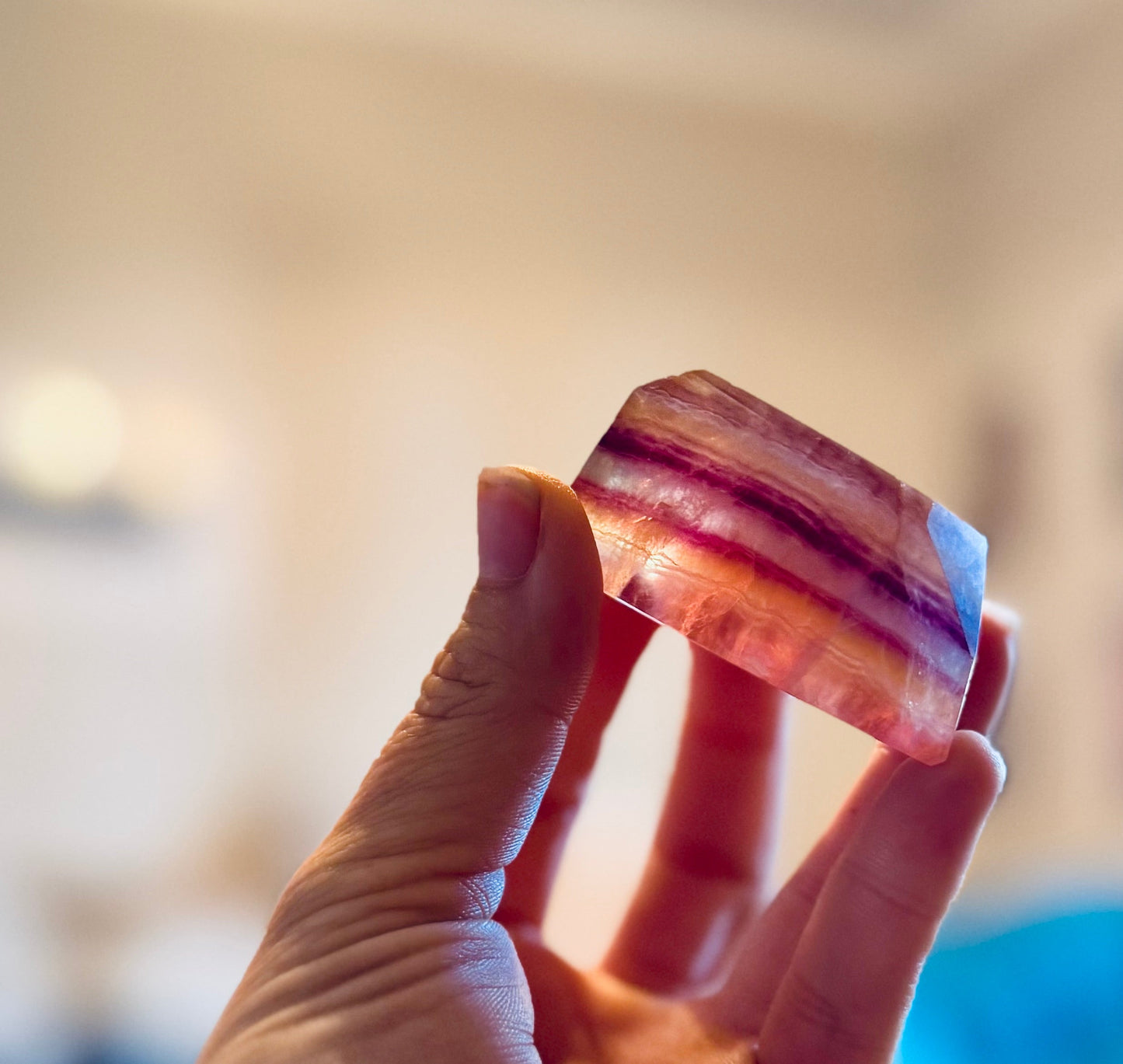 CANDY Fluorite Shapes, Polished Fluorite Freeforms, Fluorescent Crystals