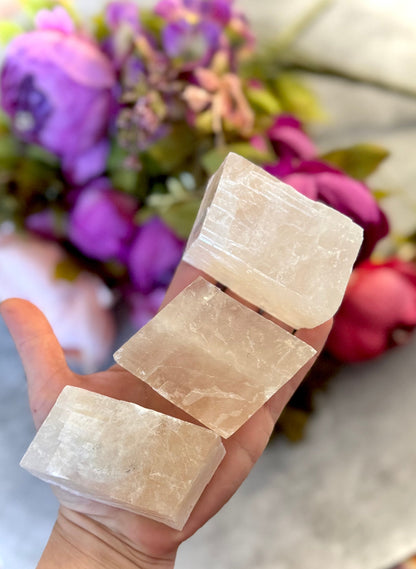 Optical Calcite, Glows PINK Under UV Light, Fluorescent Minerals