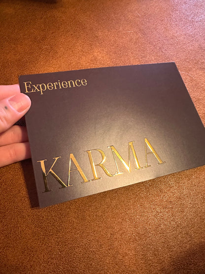 Karma Candle – Intention Candle with Hidden Crystals, 8 oz -- Super Long Lasing