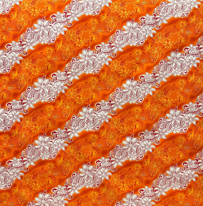 Diagonal Tiare Lei Polyester Fabric | Islands Fabric Islands Fabric