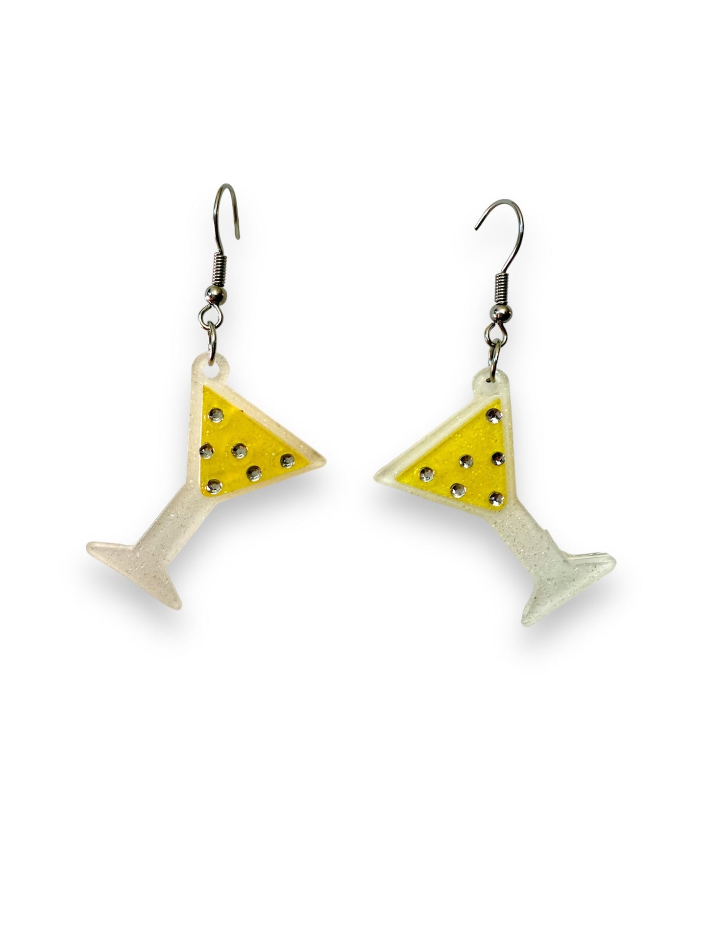 Martini Drop Earrings by Lipstick & Chrome Quirks!