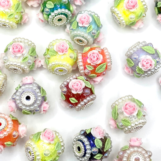 Roses Fall, But The Thorns Remain Fancy Acrylic Beads Emerald City Beads & Supplies