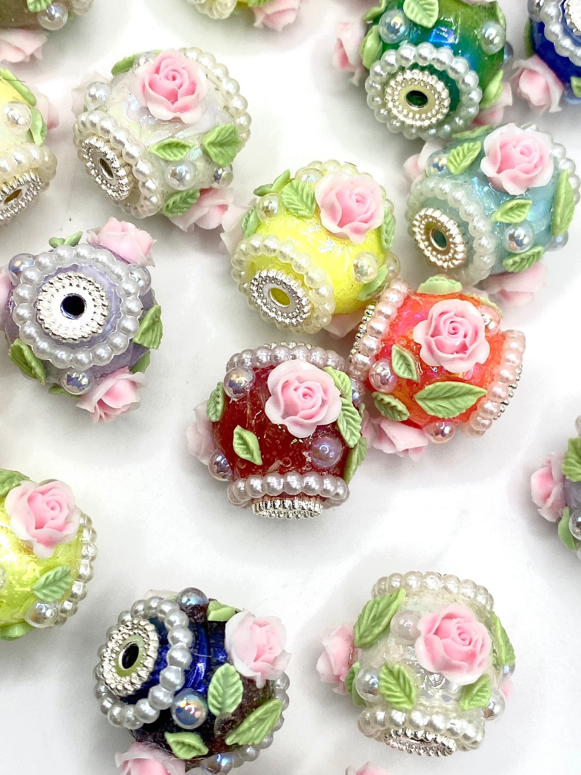 Roses Fall, But The Thorns Remain Fancy Acrylic Beads Emerald City Beads & Supplies