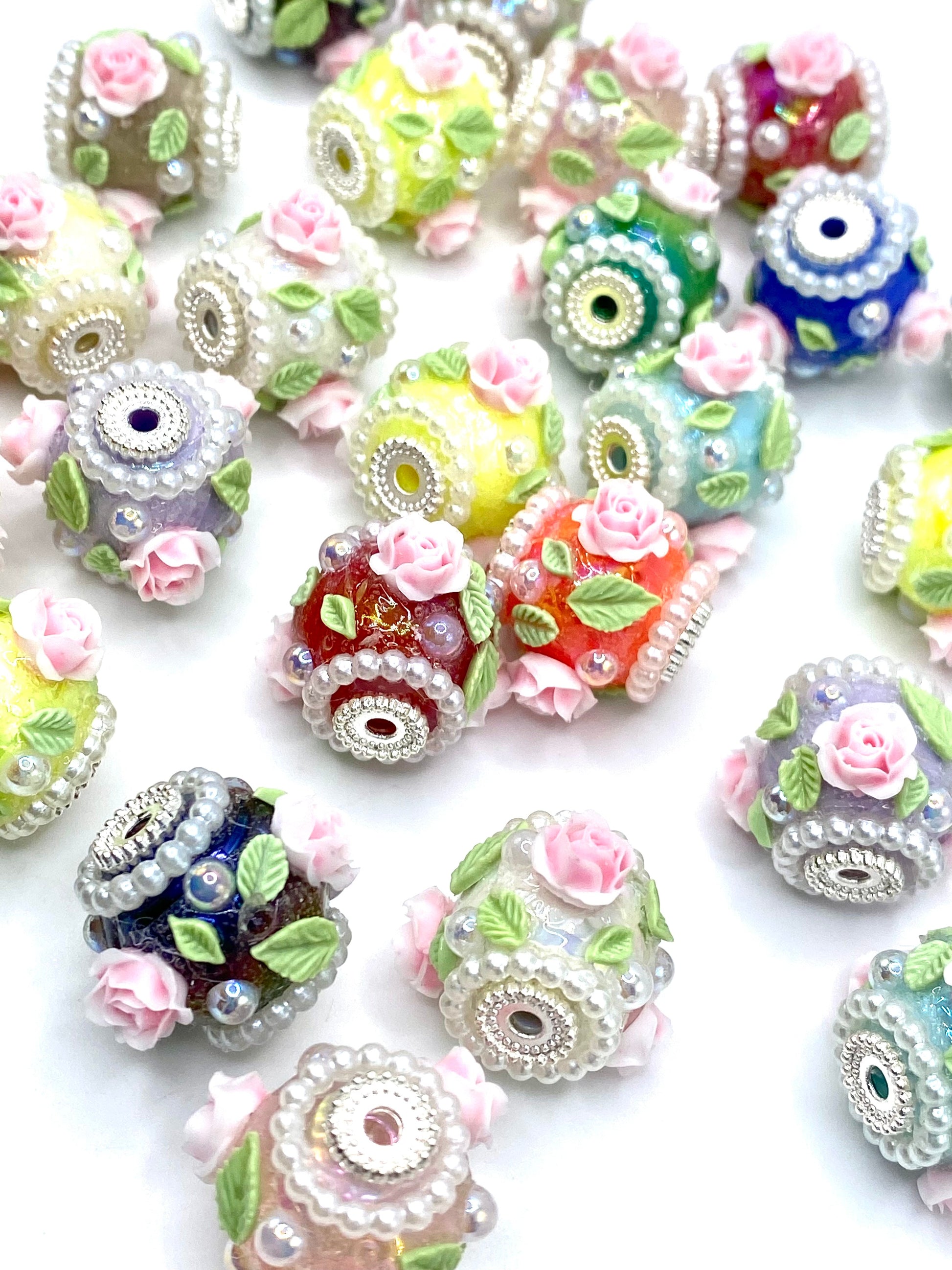 Roses Fall, But The Thorns Remain Fancy Acrylic Beads Emerald City Beads & Supplies