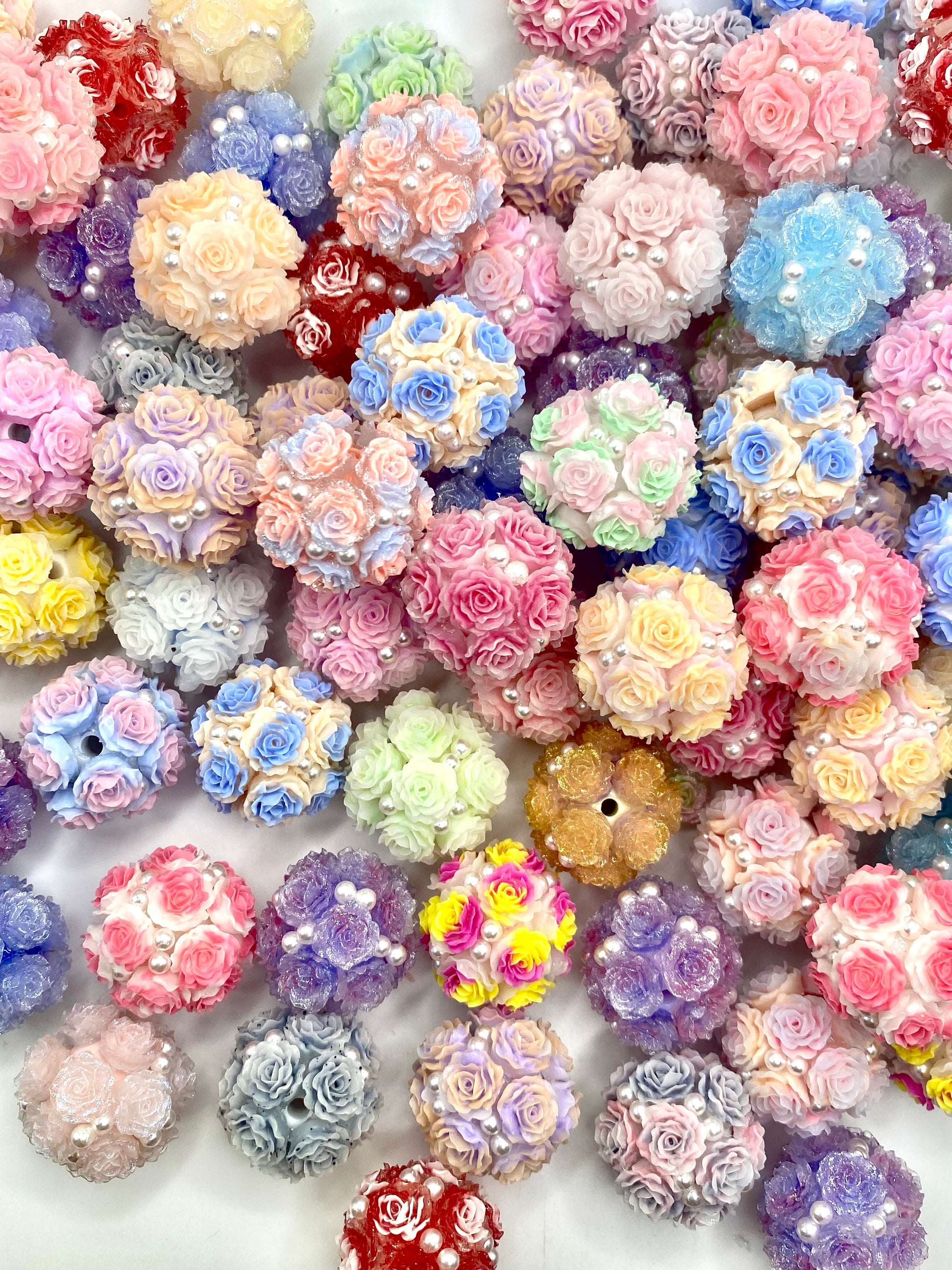Must Have Flowers, Always and Always Luxury Acrylic Beads Emerald City Beads & Supplies