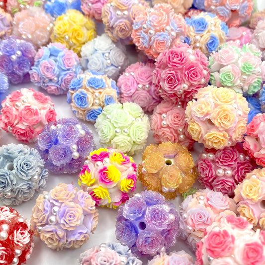Must Have Flowers, Always and Always Luxury Acrylic Beads Emerald City Beads & Supplies