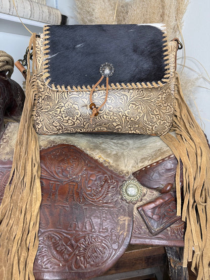 Lugia Leather and Hairon Bag
