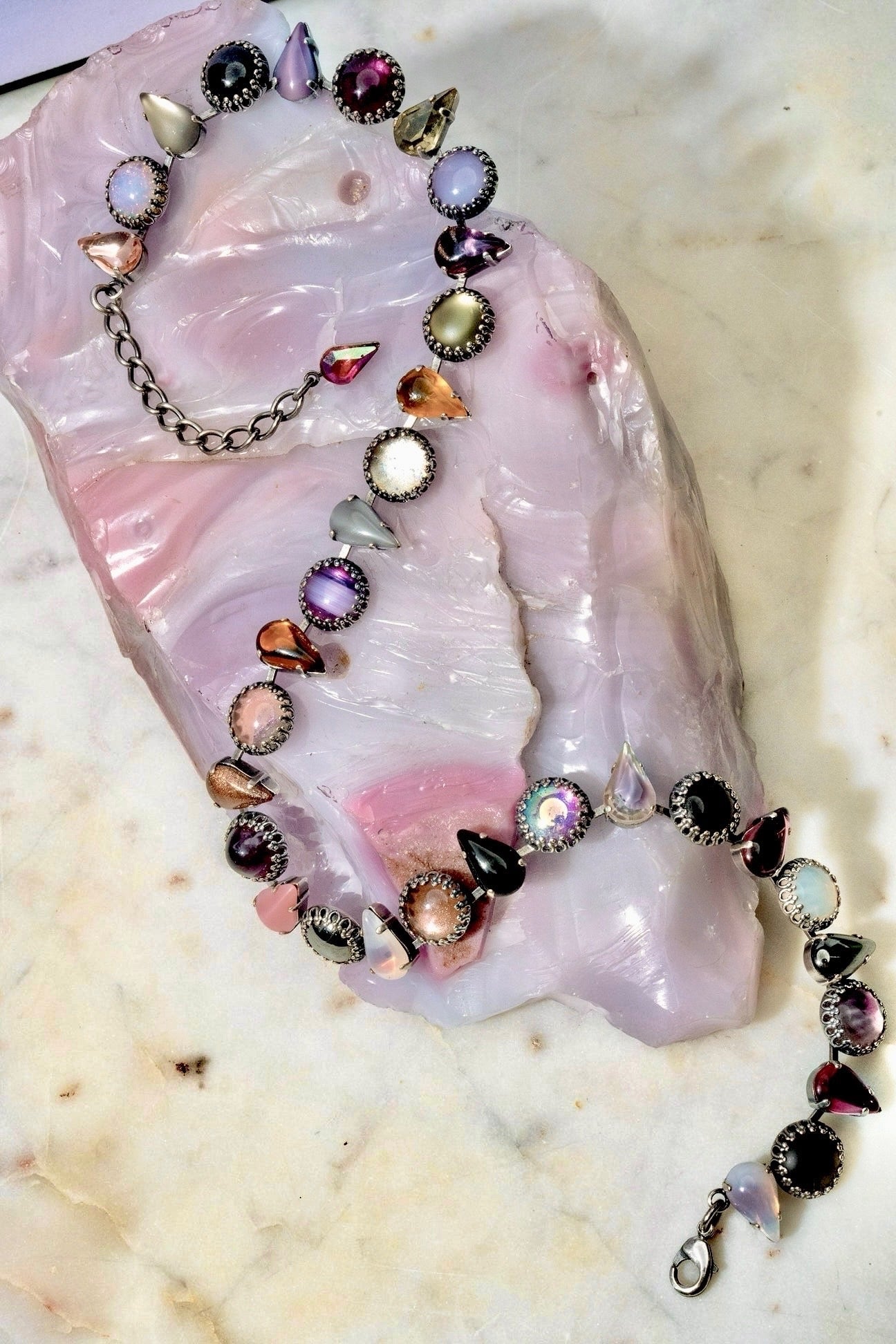 Layering choker in Punk Rocks (Silver)