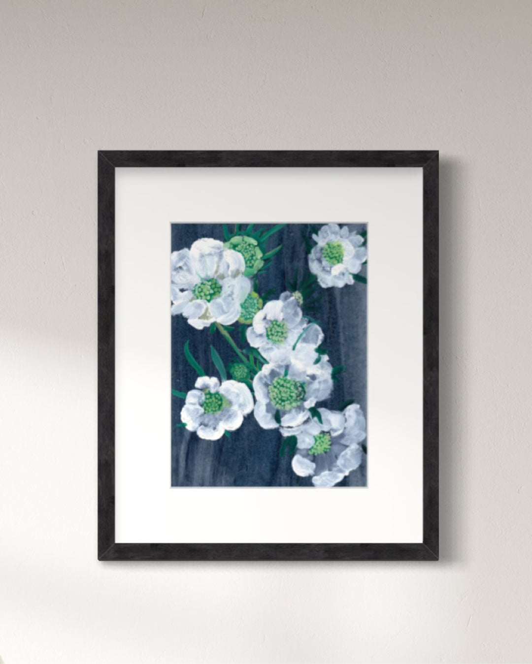 October Blooms II – Original Gouache Painting (9" x 12")