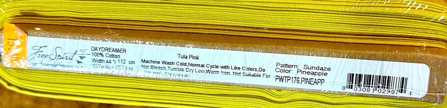 TULA PINK DAYDREAMER SUNDAZE PINEAPPLE COTTON QUILT CRAFT FABRIC BY THE YARD