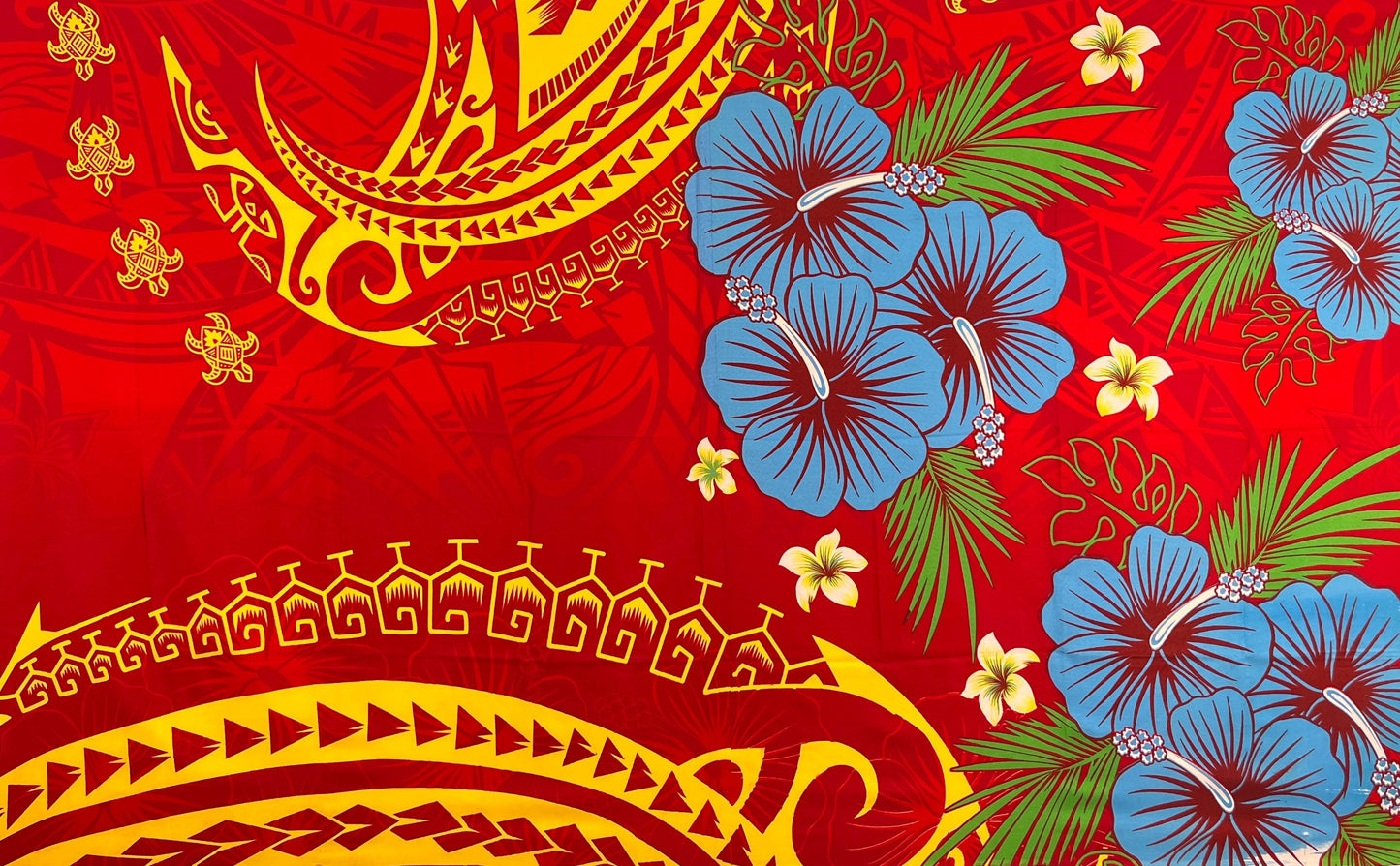 Fiji Hibiscus Cluster Sarong | Islands Fabric Islands Fabric