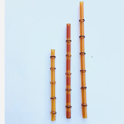 Set of 3 “Tiki Bamboo” Straw