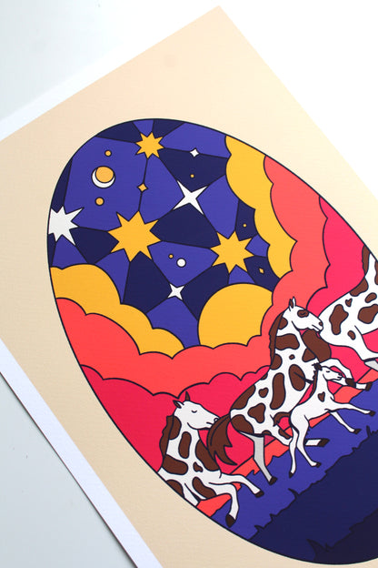YAMZ World • Desert Horses | "Migration is Beautiful" Series | Limited Edition Art Print
