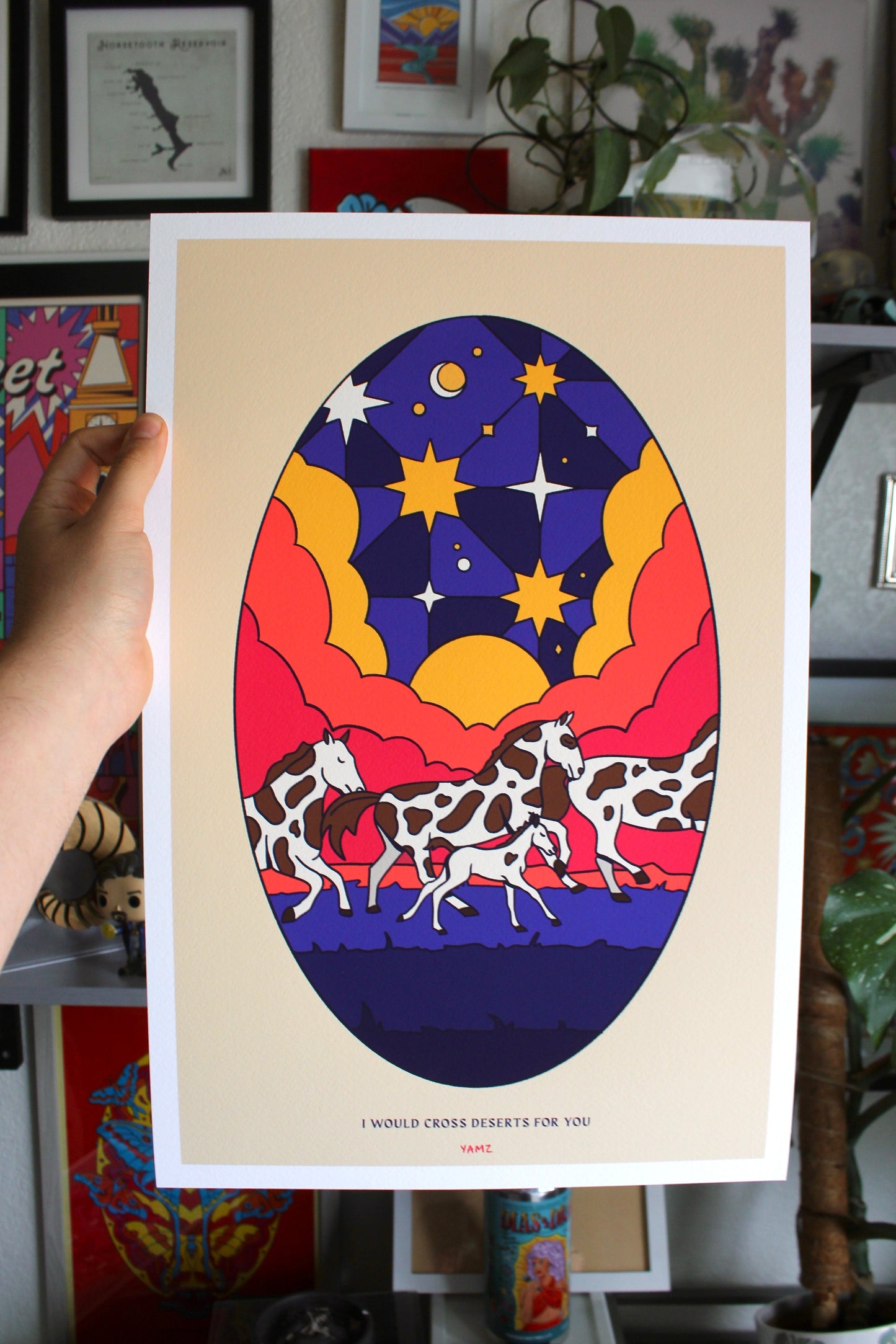 YAMZ World • Desert Horses | "Migration is Beautiful" Series | Limited Edition Art Print