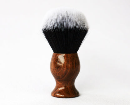Walnut Tuxedo shave Brush