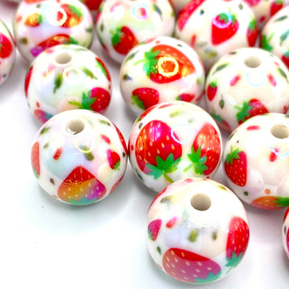 I Love Summer so Berry Much Acrylic Beads Emerald City Beads & Supplies