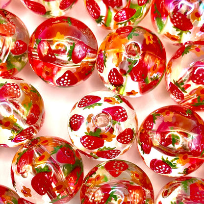 I Love Summer so Berry Much Acrylic Beads Emerald City Beads & Supplies