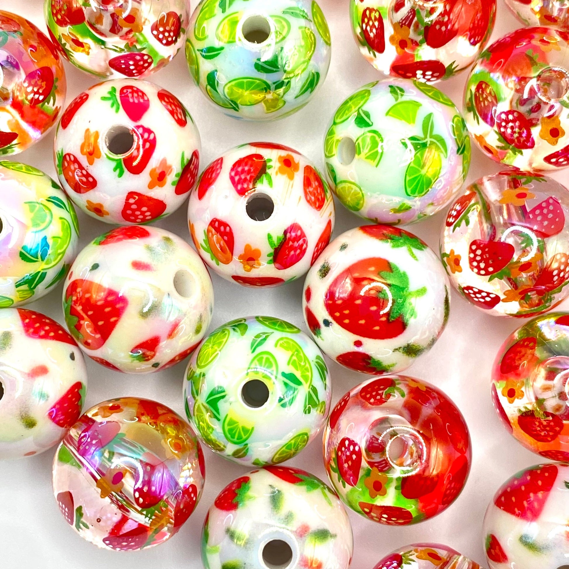 I Love Summer so Berry Much Acrylic Beads Emerald City Beads & Supplies