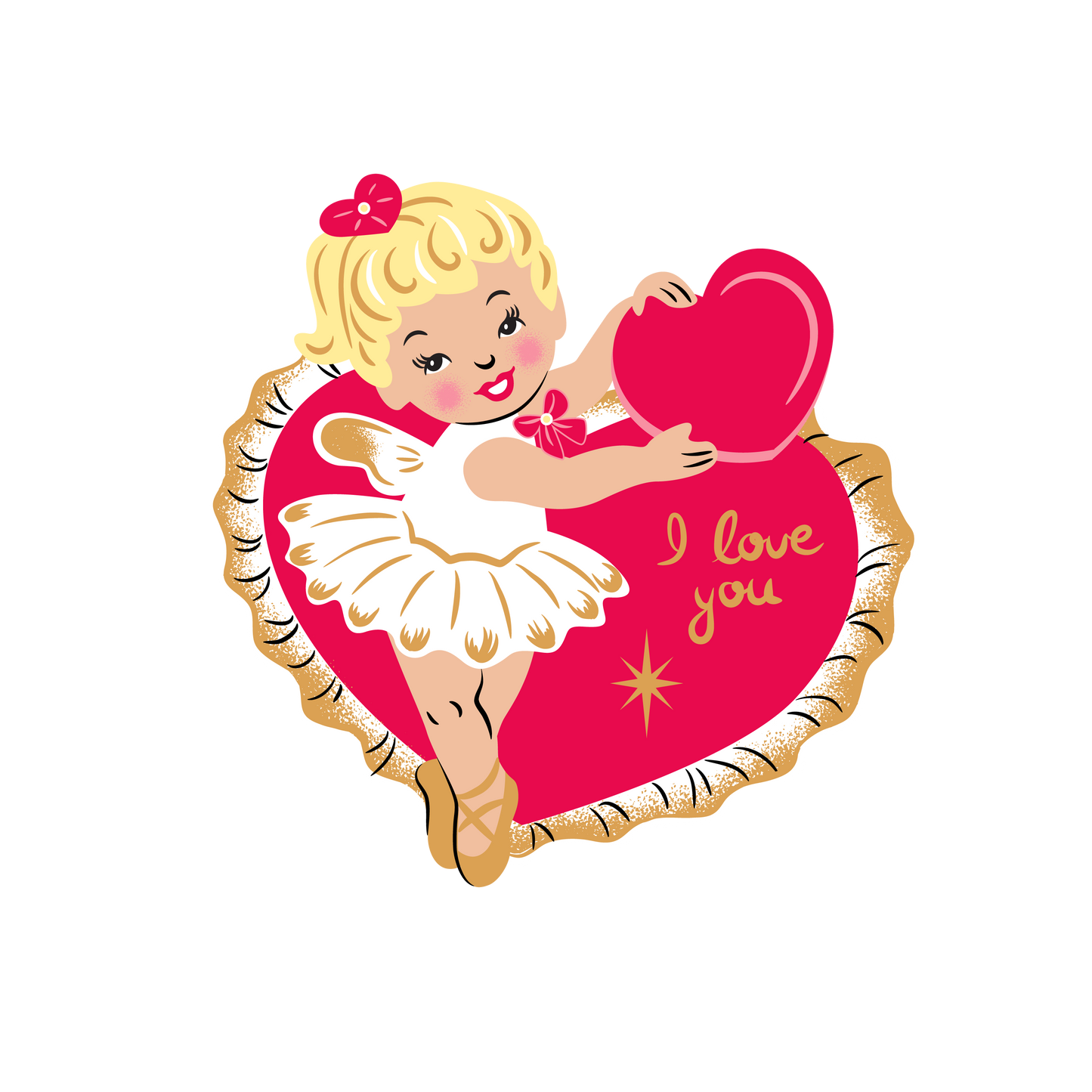 Retro Romance Brooch by 50's Vintage Dame x Lipstick & Chrome